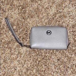 Grey Michael Kors Wrist Wallet